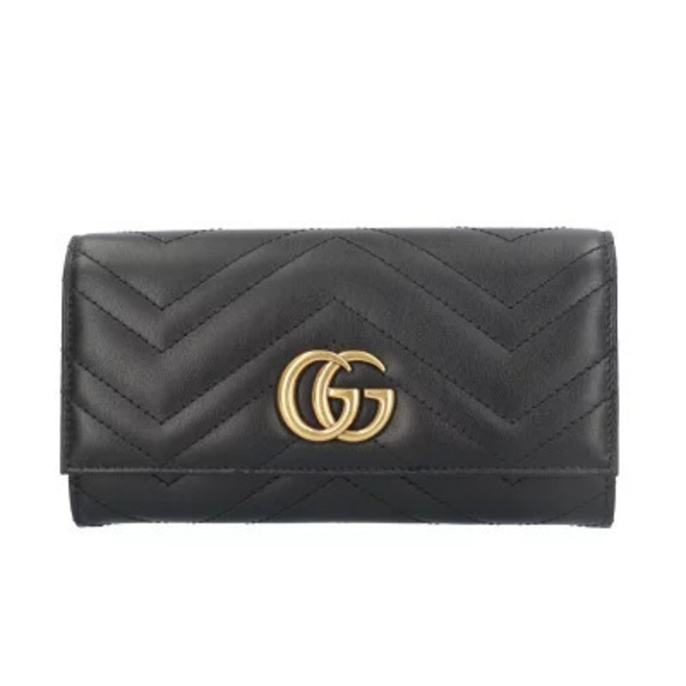 Gucci Continental Wallet GG Marmont Long Leather